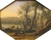 Claude Lorrain Pastoral Landscape painting